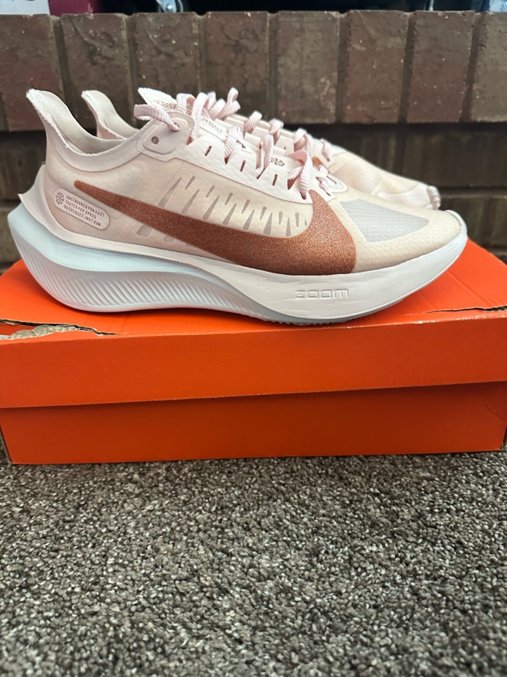 Nike Women's Pink Rose Gold Running Shoes